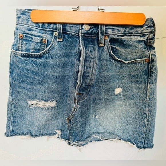 Levi's Dresses & Skirts - Size 25 Levi jean mini skirt button fly